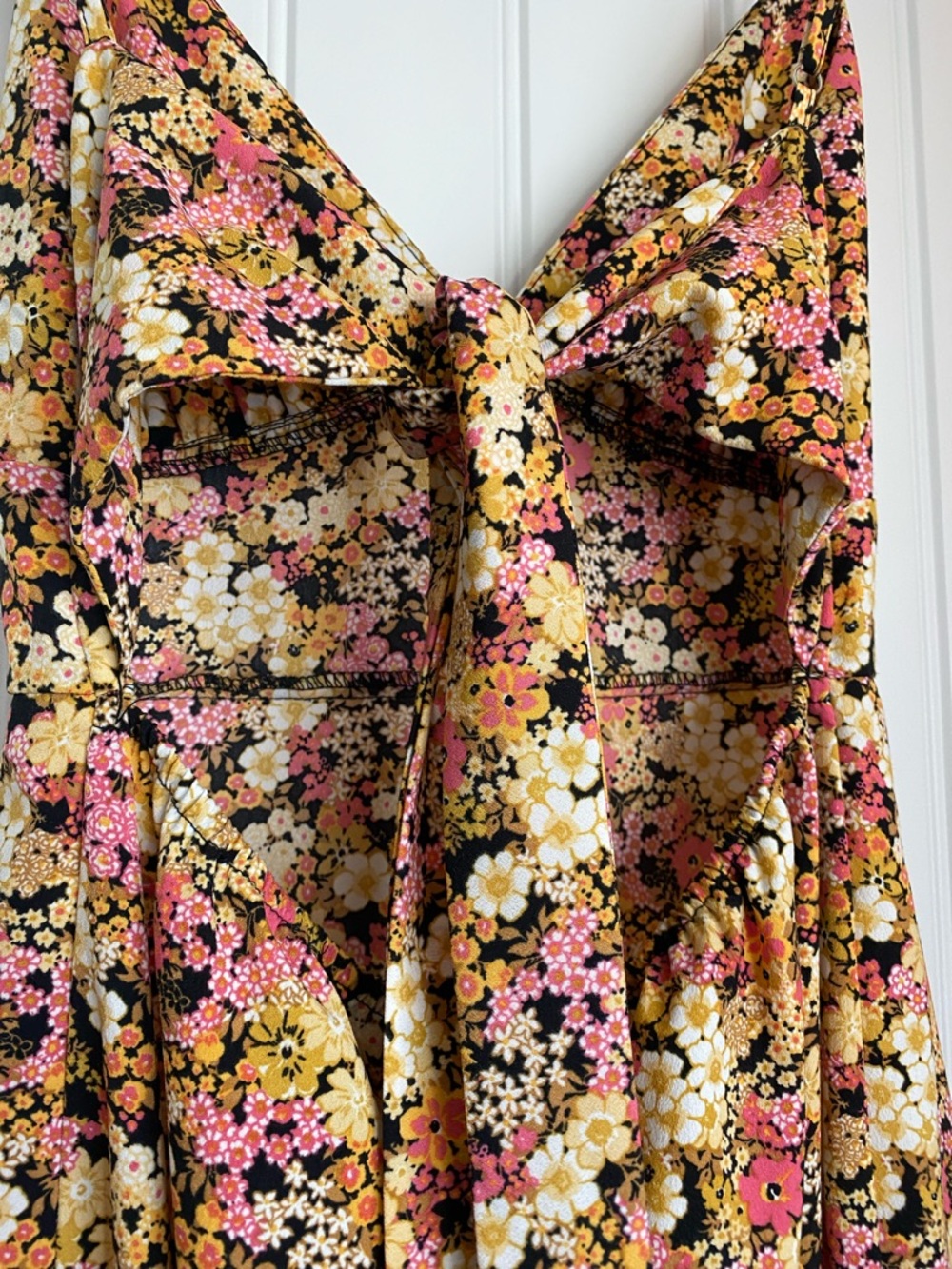 Forever 21 Floral Slip Midi Dress in Pink and Yellow - Picture 4 of 5